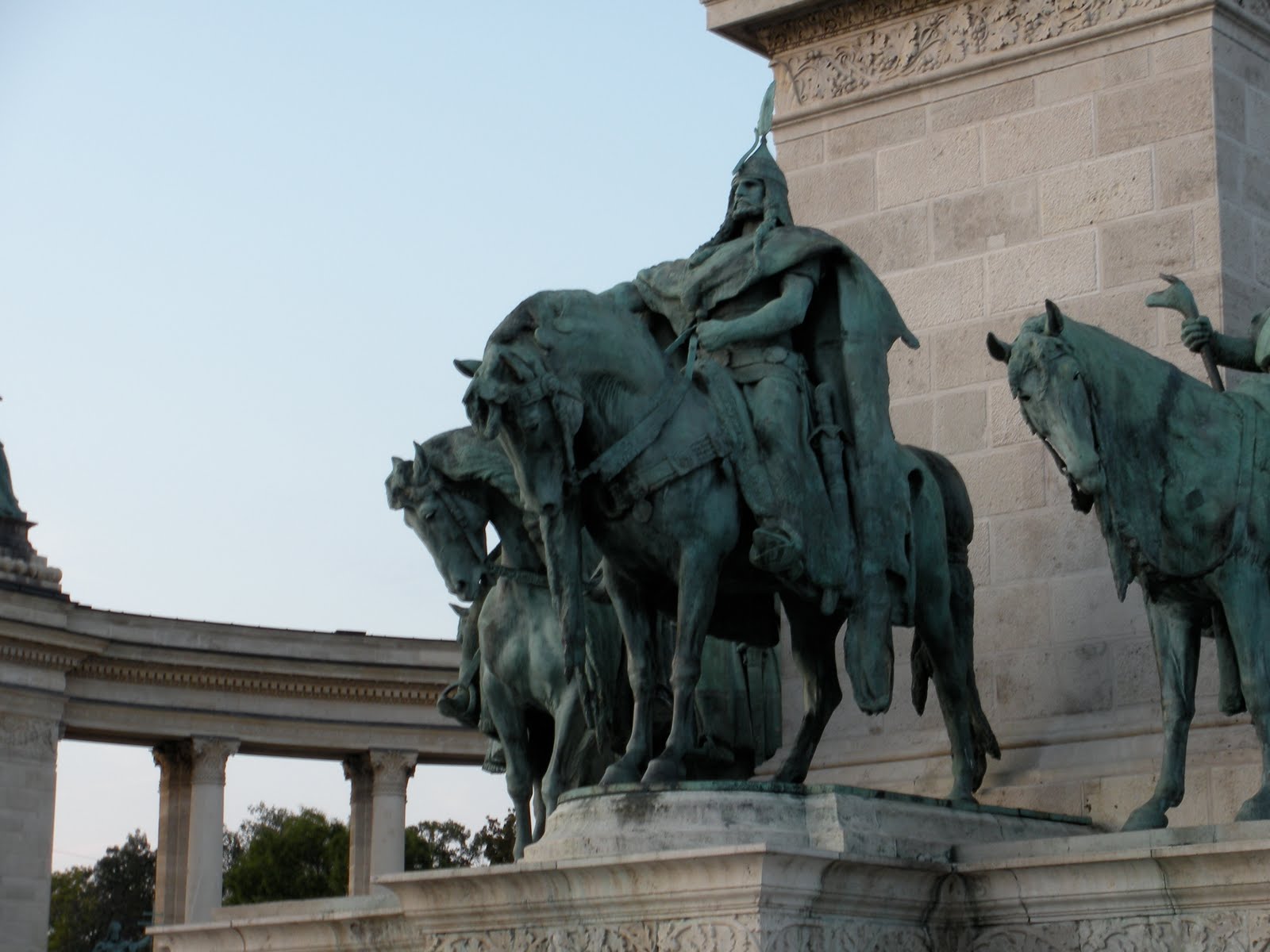 The statue of Attila the Hun in Budapest, Hungary
