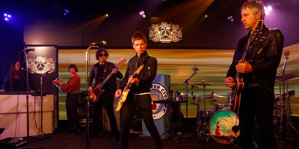 Noel Gallagher's High Flying Birds performing on Jimmy Kimmel Live