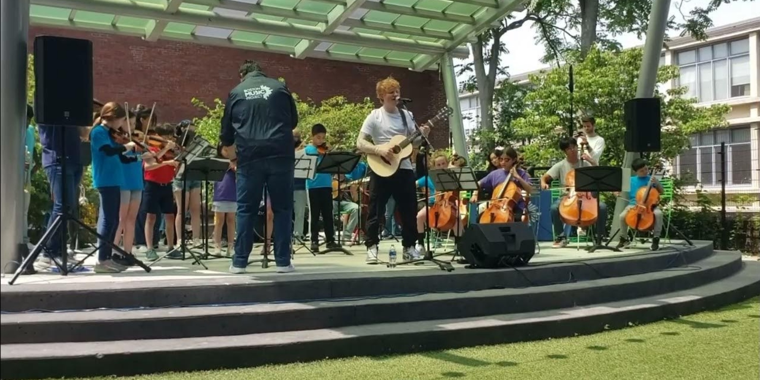 Ed Sheeran Surprised a Group of Child Musicians in Boston